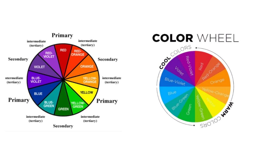 color wheel, 5 color combination, fashion color,